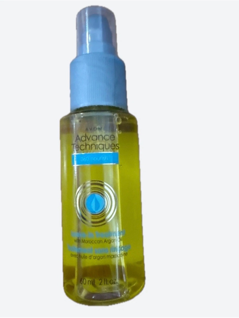 Avon Advance Techniques Face & Hair Serum - Blue Cap, Yellow Oil